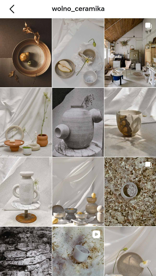Przykład marki, która publikuje spójne zdjęcia na Instagramie.