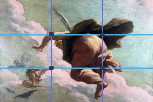 Obraz autorstwa G. A. Pellegriniego - Zasada trójpodziału